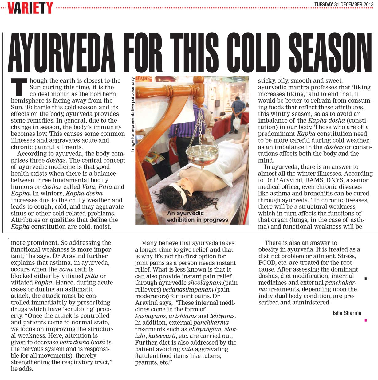 Ayurveda for this Cold Season - The Times of India